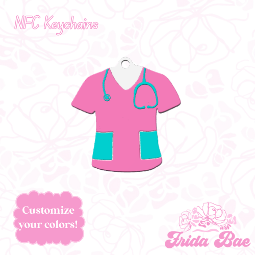 SCRUB TOP | NFC KEYCHAIN