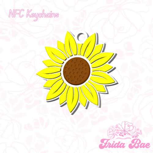 SUNFLOWER | NFC KEYCHAIN
