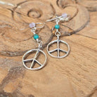 Peace Sterling Silver dangle Earrings