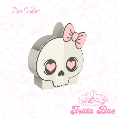 SKULL BOW | PEN HOLDER