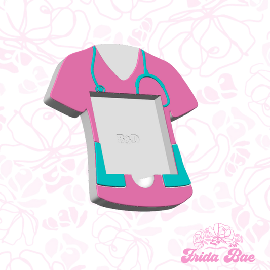 SCRUB TOP STICKY NOTE HOLDER