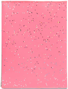 Neon pink patent star glitter exterior notebook consuela