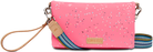 Shine Uptown Crossbody, neon pink patent star glitter Consuela