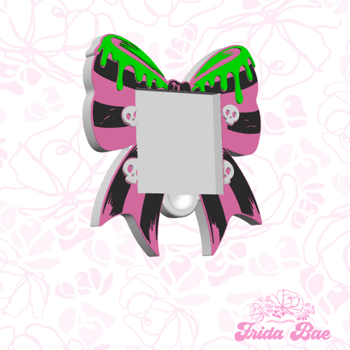 SPOOKY BOW STICKY NOTE HOLDER
