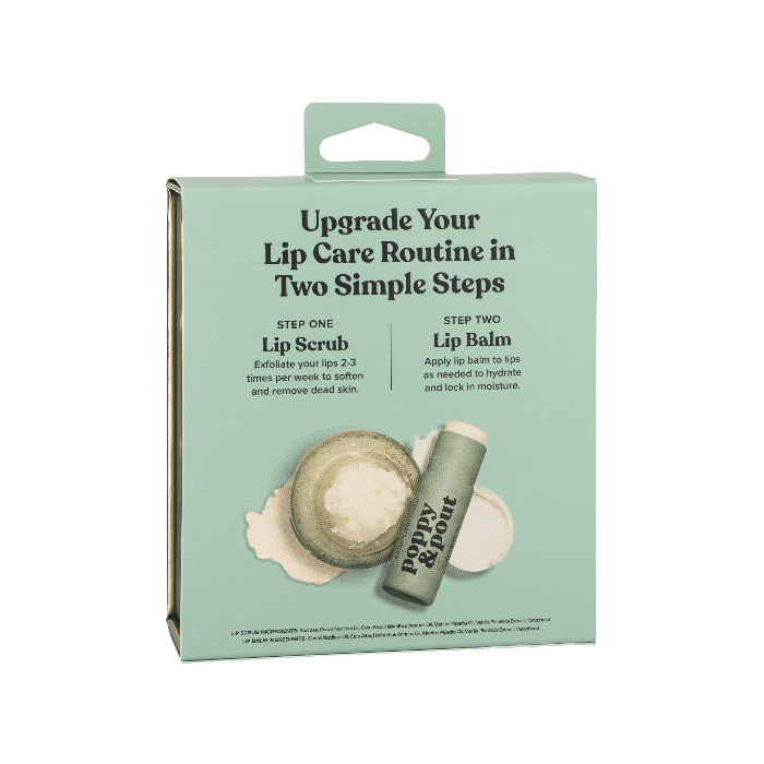 <p>Step up your lip care routine with our Lip Care Duo! This gift set includes one matching lip balm and lip scrub<span>&nbsp;</span>in our signature green and gold, recyclable gift box.&nbsp;</p> <p>Our best selling&nbsp;Sweet Mint Lip Balm and Sweet Mint Lip Scrub is an easy choice for anyone!</p>