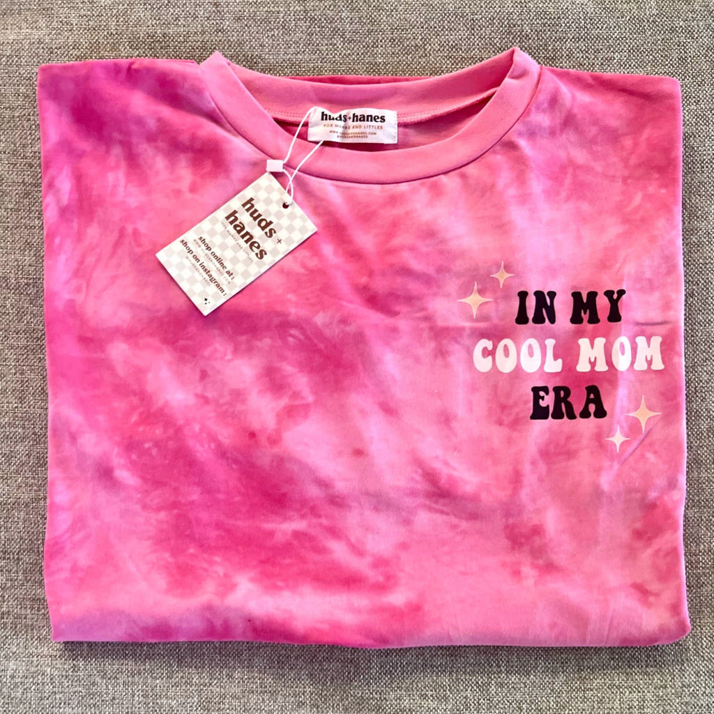 An Era all of us Mamas are in! ✨ Fun, hot pink tye-dye with Puff Print graphic on the back! Intentional oversized fit, no need to size up! Pair with some bikers + sneakers or jeans for a perfect everyday outfit!