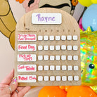 Make sure kids understand their chore responsibilities with our Dry Erase Chore Chart! Featuring an erasable surface, it'll let you modify and personalize their chores with the swoop of a dry erase marker. No more excuses!