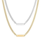 Quinn engravable bar necklace