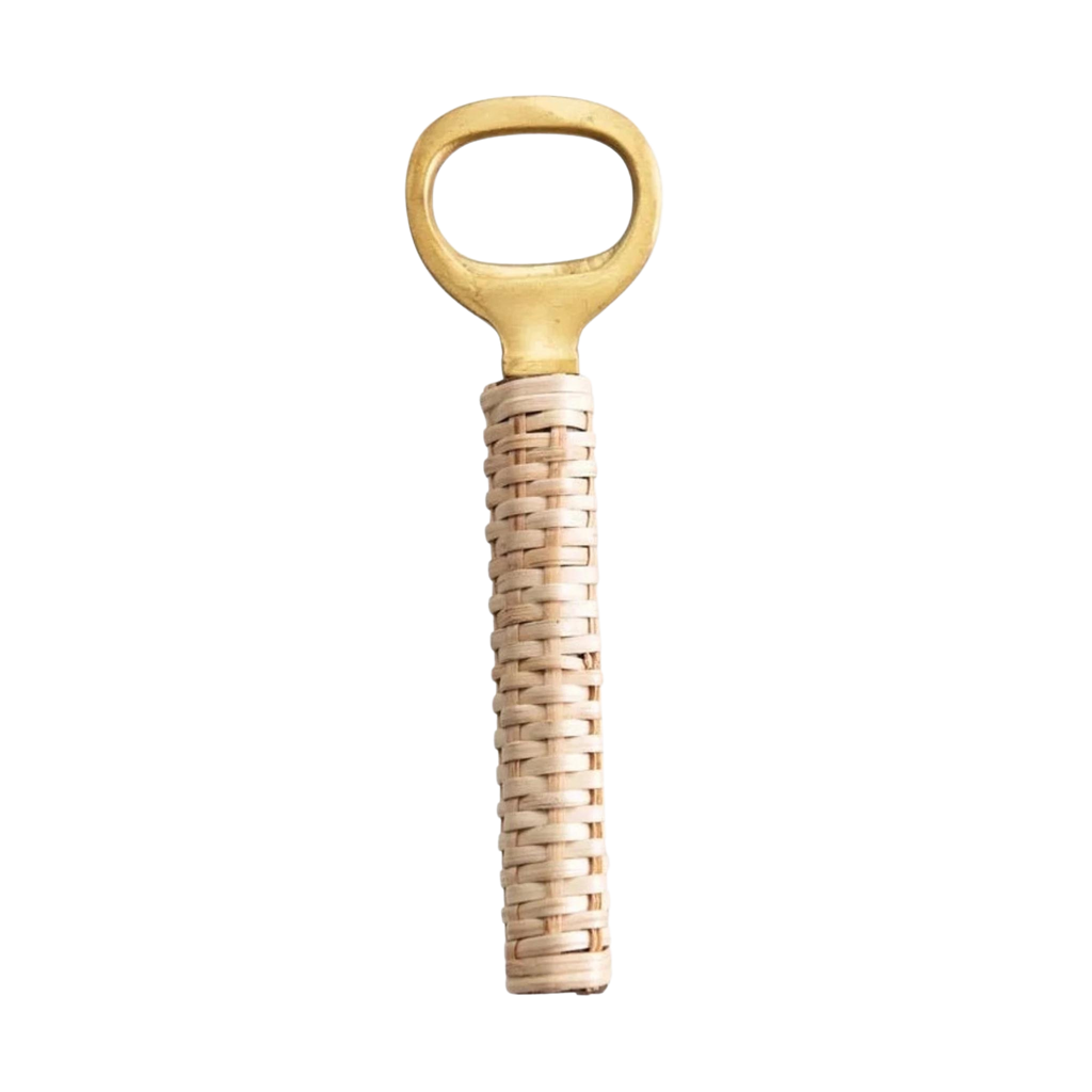 BOTTLE OPENER WITH BAMBOO WRAPPED HANDLE