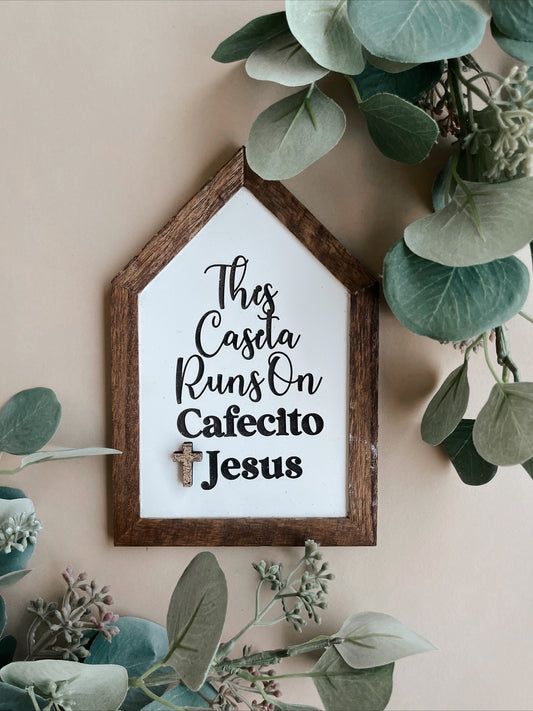 This casita runs on cafecito and Jesus