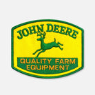 yellow and green john deere patch