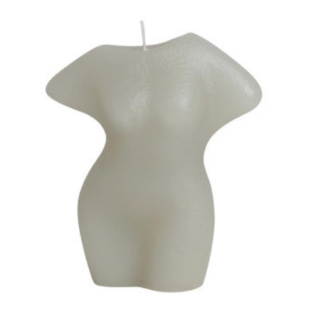 woman's figure candle, unscented